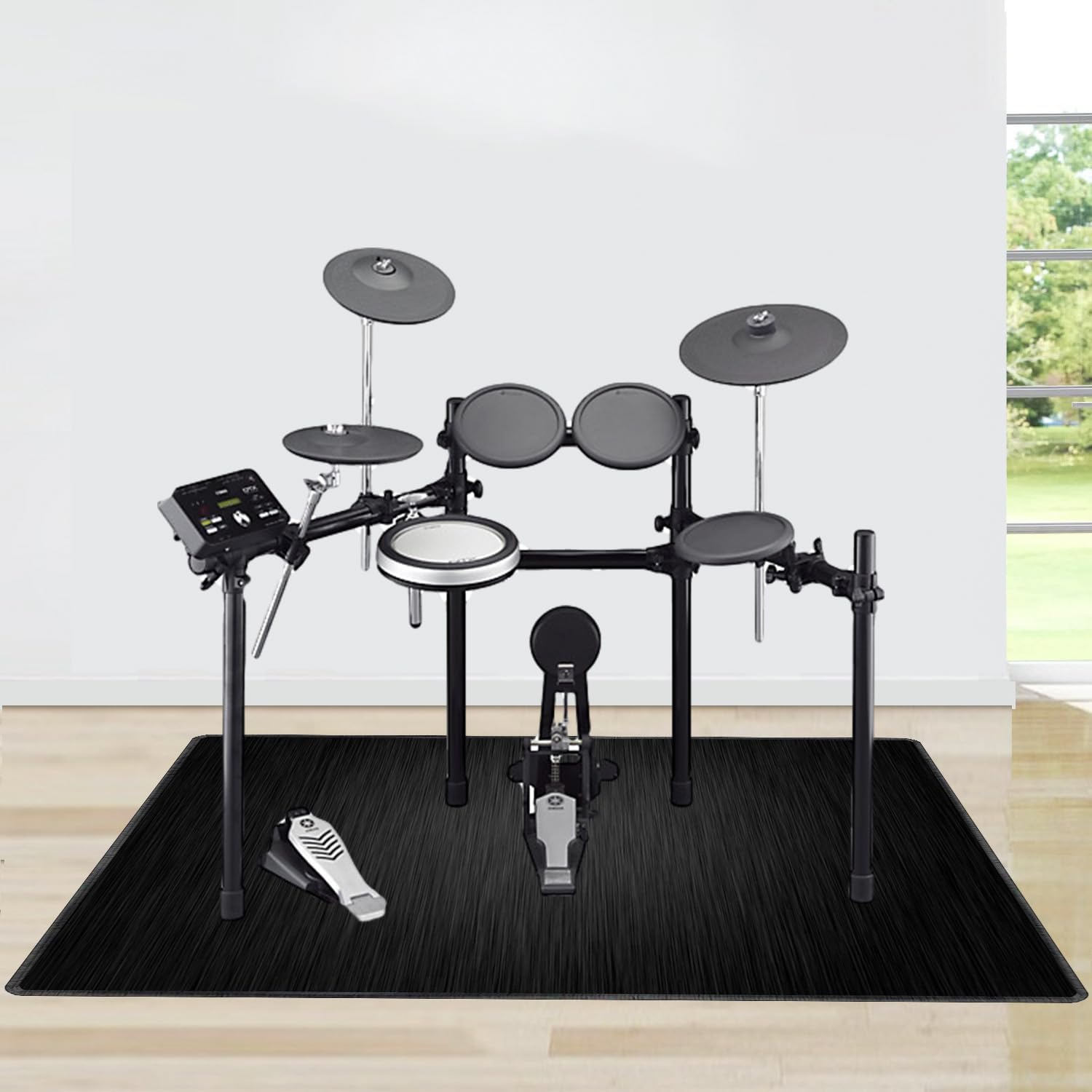 YEMELI Drum Rug,Drum Mat, NonSlip Soundproof Carpet