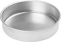 Vista 4 de Winco Molde redondo de aluminio resistente para tartas, 9 x 3 pulgadas