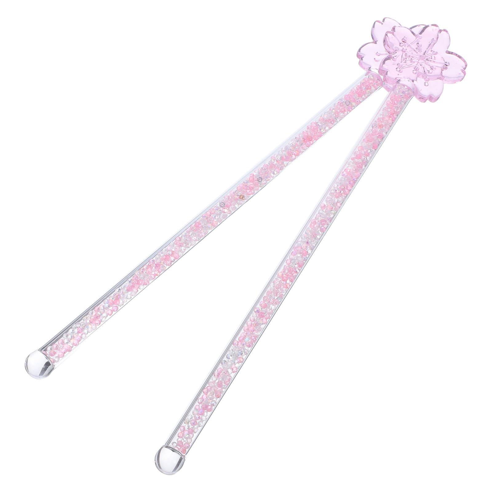 Varillas de vidrio rosa resistentes al calor para cócteles y café