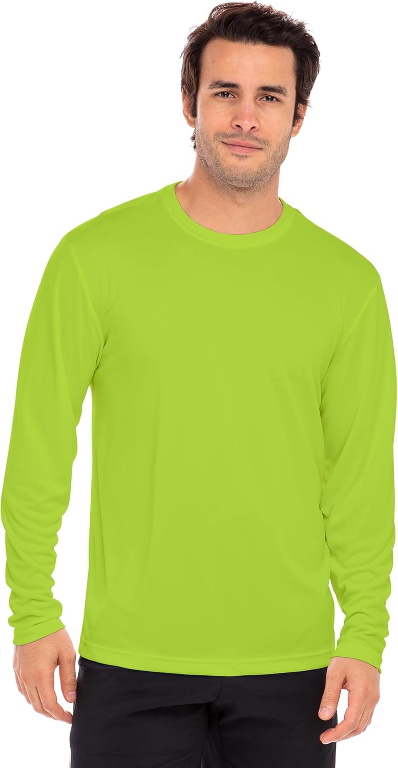 Men's Long Sleeve Moisture Wicking Athletic Shirts, Dry Fit Long Sleeve UV Protection Shirts Men for Workout, Running, Hiking - Image 2