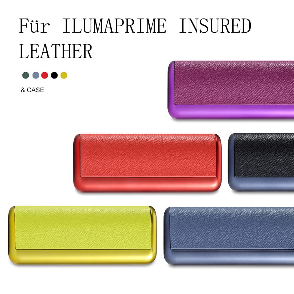 Case for IQO ILUMA PRIME Case Accessory Starter Set Leather Case Protective Cap Cigarette Box (Black) - Image 2