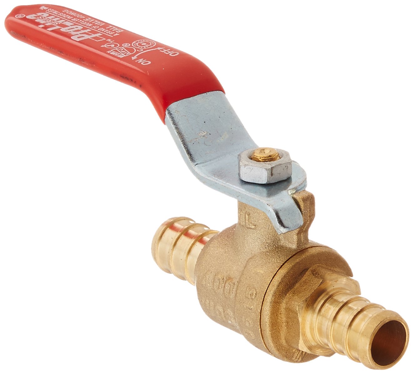 Mueller 107-343NL Ball Valve, 0.5 inch, Brass