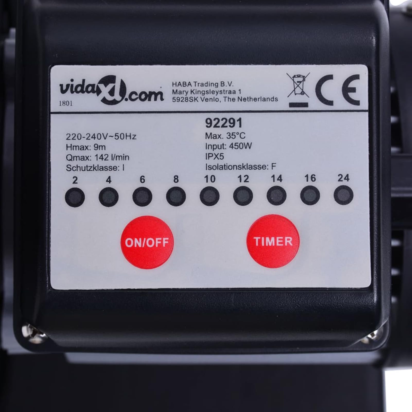 Pompa con Filtro a Sabbia con Timer 450 W 25 L