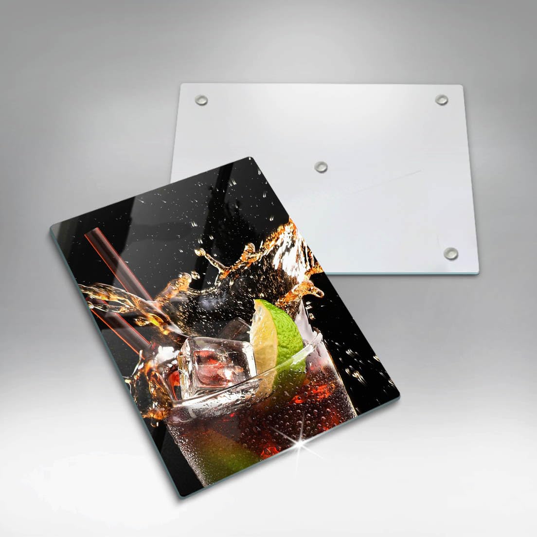 Tabla de cocina | Negro | Superficie impresa