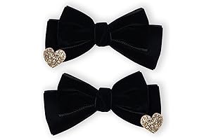 Elegant Black and Gold Hair Bow