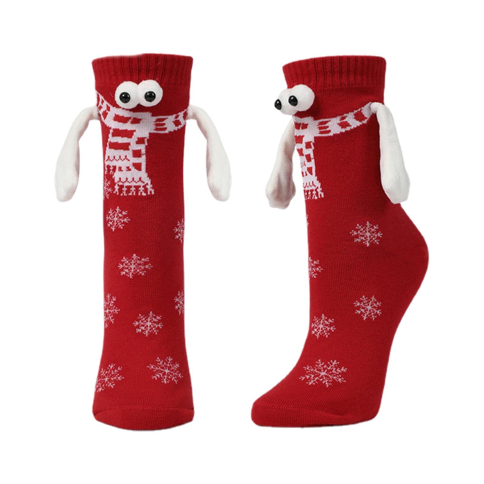 Socks Holding Hand, Cute Hand Holding Socks with Design, Polyester Cotton Cute Socks Couple, Miniature Friendship Socks, Hand Holding Love Socks, Magnetic Socks for Lovers