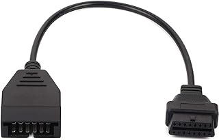 Cabo de diagnóstico de 12 pinos para 16 pinos, para GM OBD1 12 pinos para OBD2 16 pinos cabo adaptador conector de ferramenta de diagnóstico