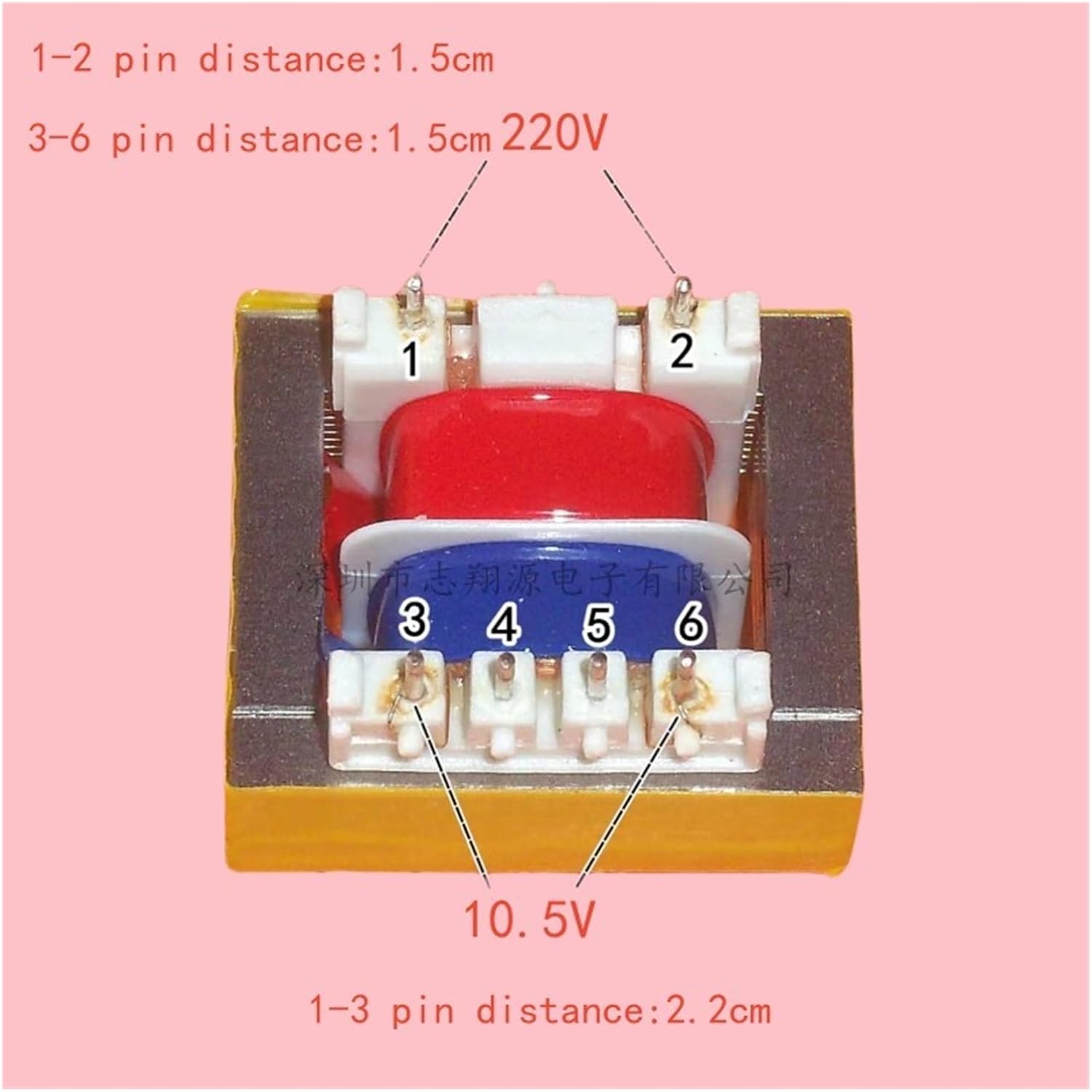 SaNzia 2 Pcs EI35 Safety Isolation Transformer Input 220V Output 10.5V 12V 150mA Power Transformer Rice Cooker Washing Machine (Color : 12V 150mA, Size : 2 and 3 PINS)