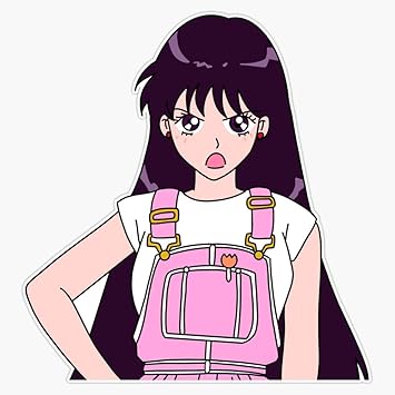 amazon com leyland designs sailor moon casual sailor mars sticker outdoor rated vinyl sticker decal for windows bumpers laptops or crafts 5 electronics