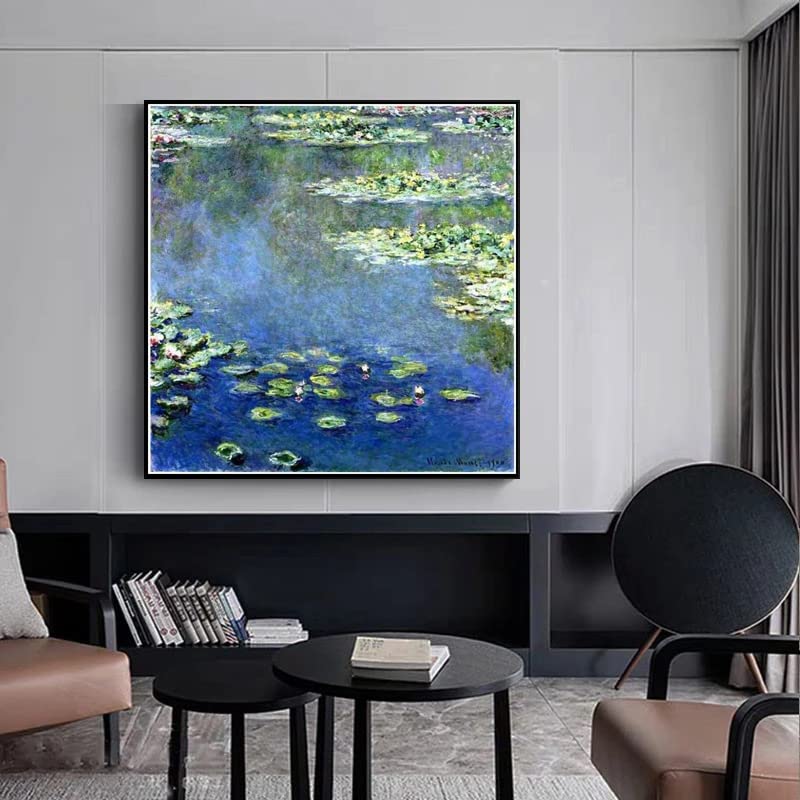 オスカル・クロード・モネ 、睡蓮、希少画集画、新品額装付 Amazon.co.jp: DIY番号によるペイント、 オスカル・クロード