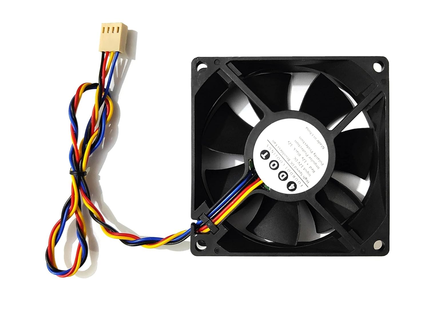 4 DOT Fourdot Coolings 80mm 3Inch PWM Cabinet Fan, 2000 rpm, Plastic, 4-Pin Connector, Desktop Compatible-image-43