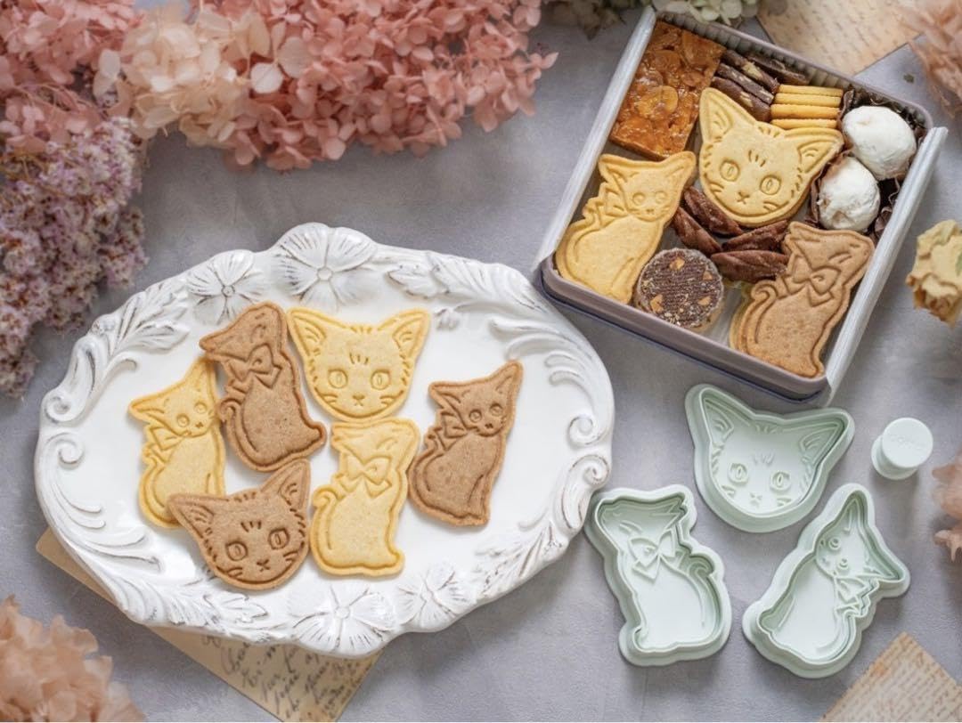 Amazon | スタンプクッキー型 こねことわたし cotta コッタ ネコ 猫