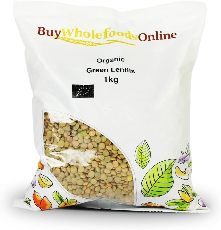 Organic Green Lentils 1kg (BWFO)
