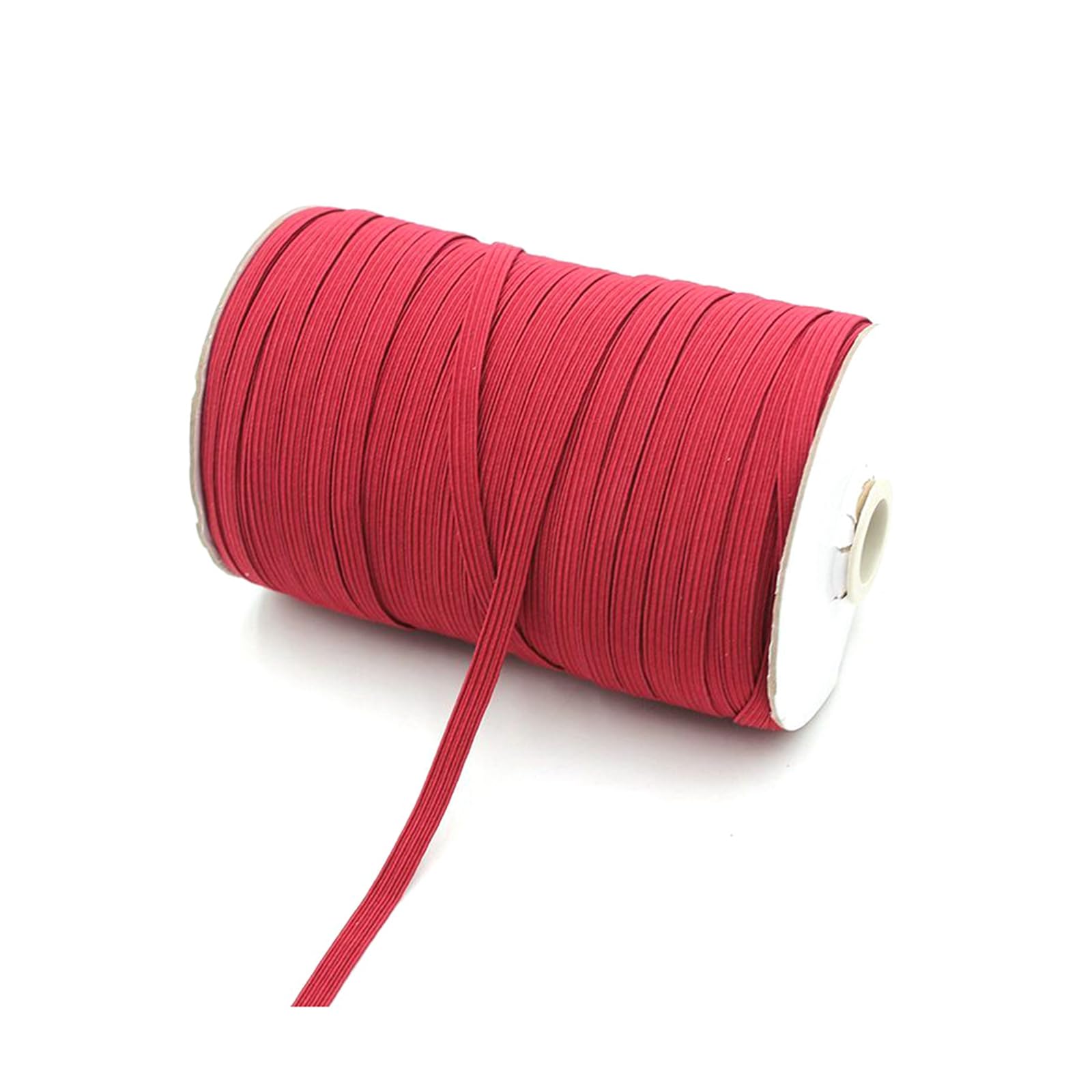 NEFLUM 20 Meters 3mm / 6mm Elastic Bands Rubber Band Elastic Line Diy Decorative Sewing Waist Band Garment Accessories, Wine Red, 6mm