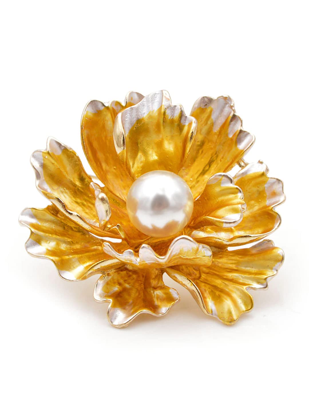 Jewellery Latest Stylish Crystal Unisex Floral Brooch for Wedding/Party for Women/Girls/Men