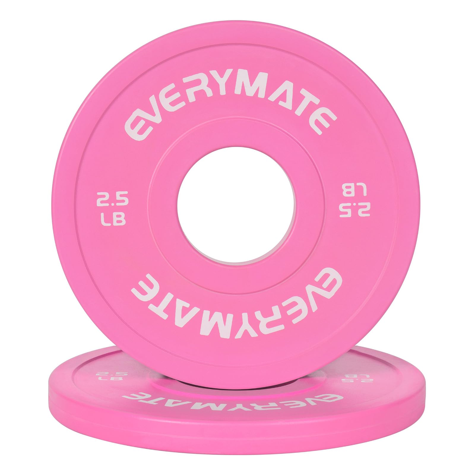 EVERYMATE Change Weight Plates 1.25LB 2.5LB 5LB Set Fractional Olympic Bumper Plates for Cross Training Steel Insert Strength Training