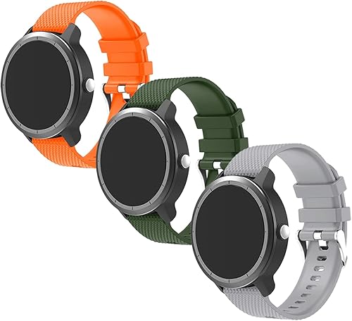 BIGTANG Vivoactive 3 - Correa de repuesto de silicona suave de 0.787in para Garmin Vivoactive 3Garmin Forerunner 645 MusicSamsung Galaxy BIGTANG Vivoactive 3 - Correa de repuesto de silicona suave de 0.787in para Garmin Vivoactive 3Garmin Forerunner 645 MusicSamsung Galaxy