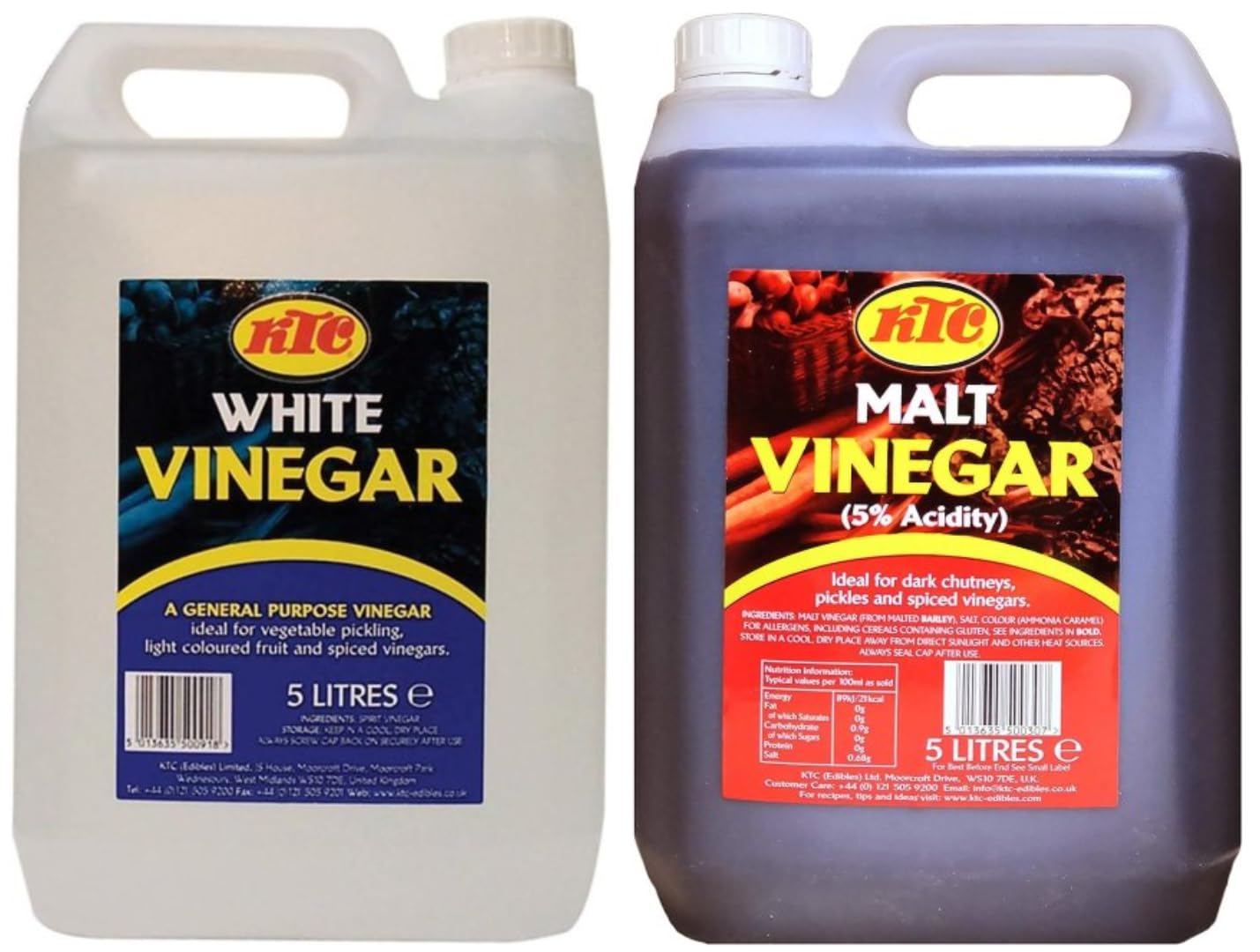 KTC Vinegar Bundle - MALT & WHITE - 2 x 5ltr