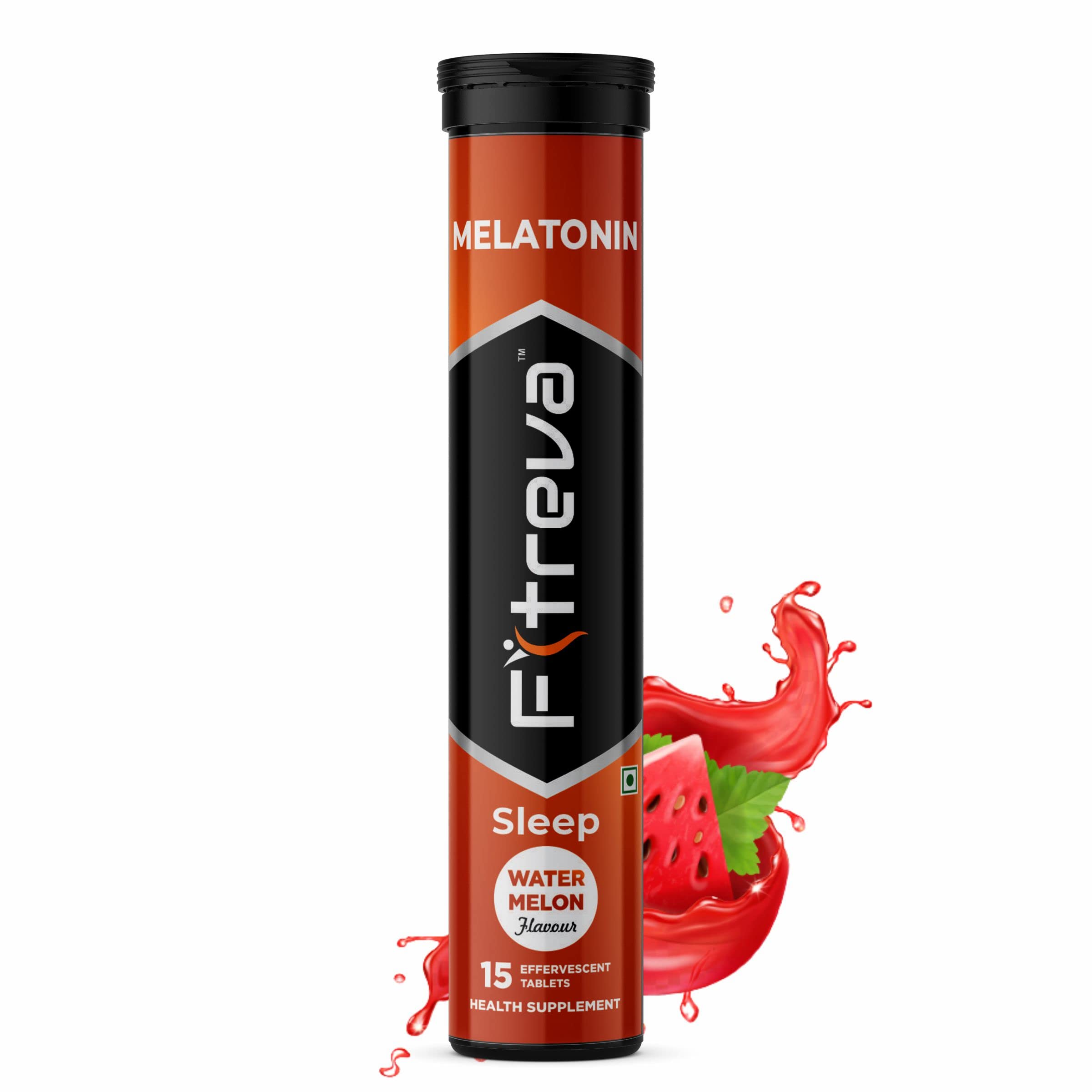 Fitreva Melatonin 15 Effervescent Tablets for Restful Sleep - Watermelon Flavor-image-23