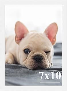 7x10 Picture Frame, 7x10 Poster Photo Frame,Wall Gallery Photo Frames,Durable Shatter Resistant White Frame with High Definition Plexiglass,Horizontal and Vertical Formats for Wall Hanging, White