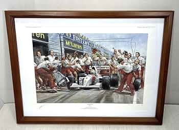 Amazon.co.jp: ◯McLAREN 104 by Alan Fearnley 額入り ポスター