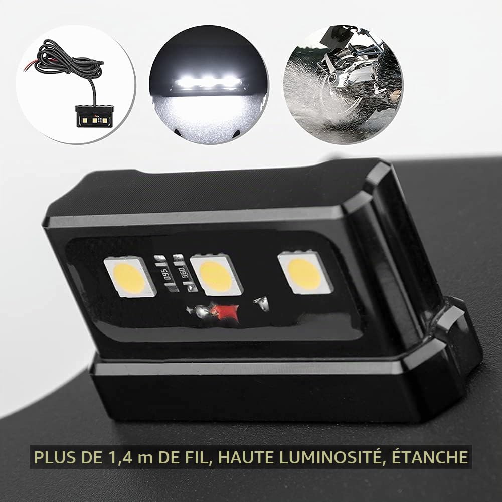 Moto CB650R CBR650R Support de Plaque d'immatriculation Support Tail Tidy Fender Eliminator Kit avec lumière LED pour CB 650 R CB 650R CBR 650 R CBR 650R Accessoires 2019 2020 19-20