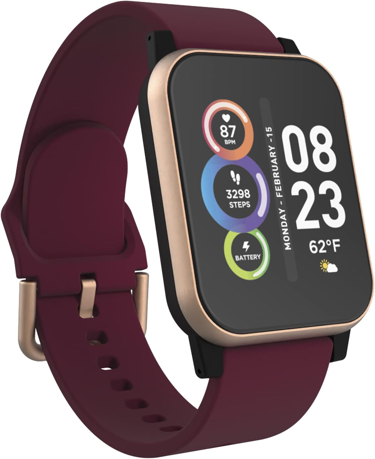 Amazon.com: iTECH Fusion 2 S Smartwatch Fitness Tracker, Heart Rate ...