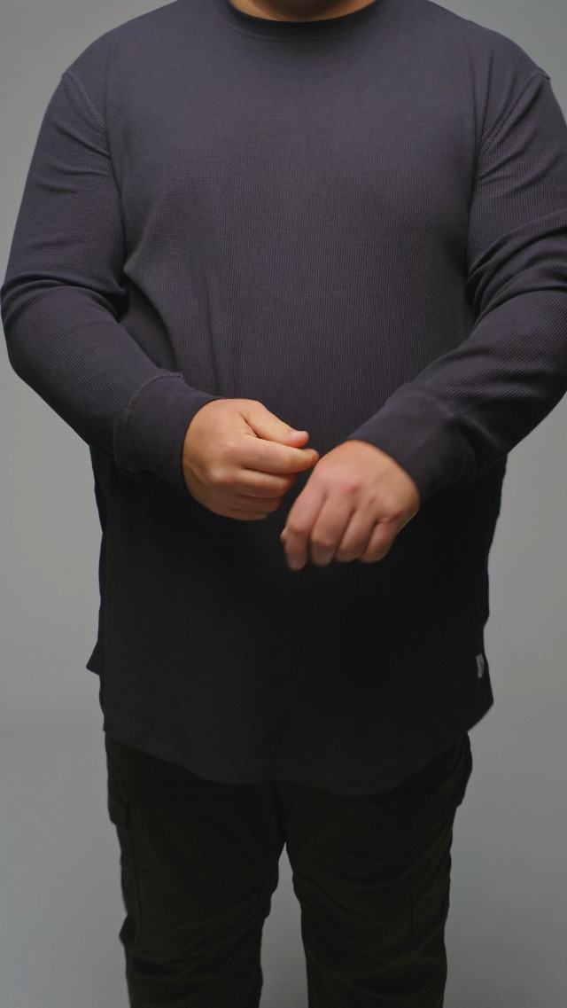 STRONGSIZE Men's Big and Tall Thermal Waffle Shirt – Longer Length