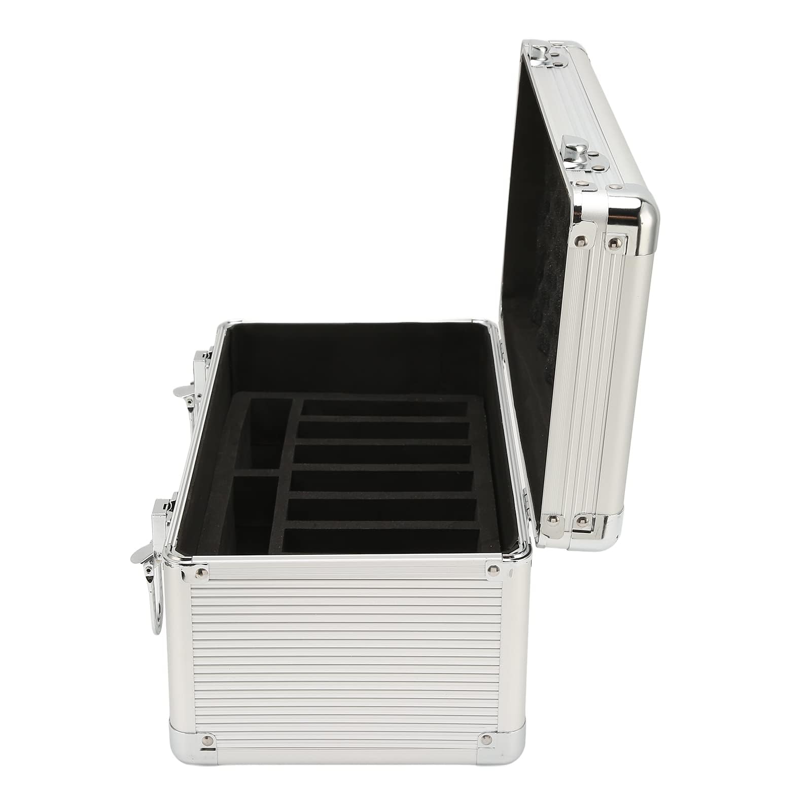 Caja de Almacenamiento para Disco Duro de 3,5", Maleta con Caja de Almacenamiento para Disco Duro con 10 Bahías, Estuche de Transporte para Disco Duro Externo con Diseño de Bloqueo de Seguridad