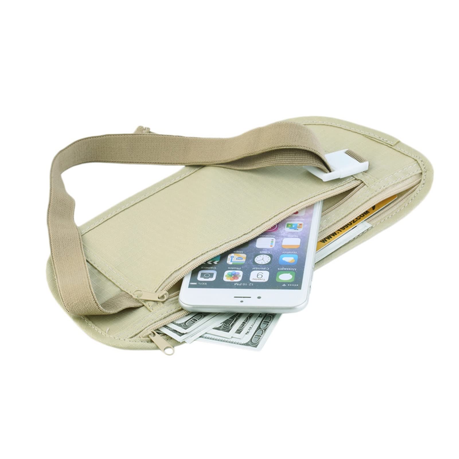 Unsichtbare Reise Taille Packs Beutel for Passgeldgürtelbeutel versteckte Sicherheitsbrieftasche Geschenkbeutel Brust Pack Geld Taillenbeutel