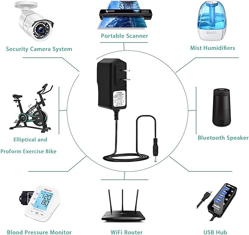 Miniatura 8 de TTODDE Fuente de alimentación del adaptador AC/DC 6V 2A 12W 100-240V con enchufes de 0.157x0.067 in y 0.138x0.053 in - Cargador universal de