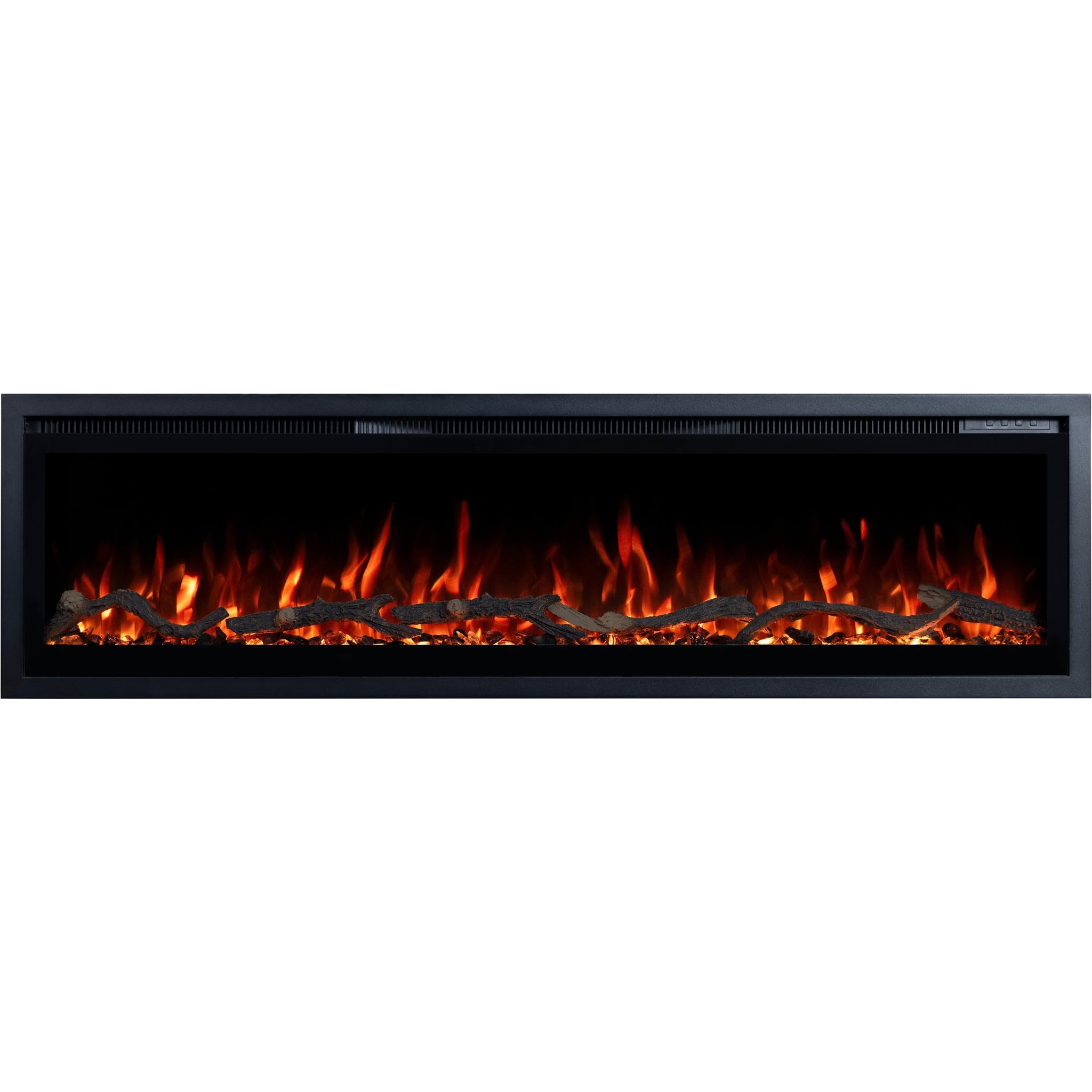Emotion Flame Regal 106 - Chimenea eléctrica de pared de alta calidad, 106 x 35 x 12 cm, chimenea LED con calefacción 900/​1800 W