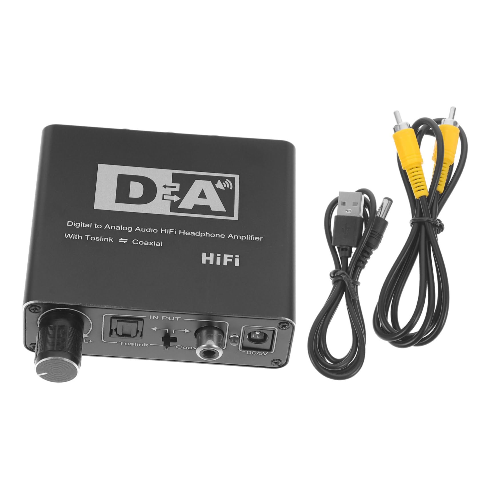 Convertitore Audio Digitale Analogico Ottico Per Tv Adattatore Audio Coassiale Compatto e Portatile Per Collegare Dispositivi Digitali