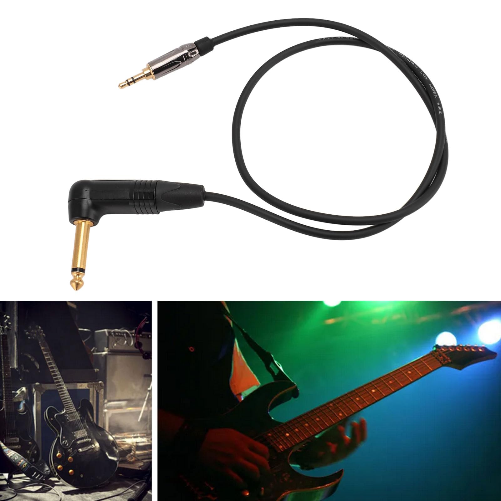 Cavo per Chitarra per G3 G4, Cavo Flessibile per Strumenti per Chitarra con Jack da 3,5 Mm a 6,35 Mm, Cavo per per Chitarra Wireless Ad Alta Resistenza con