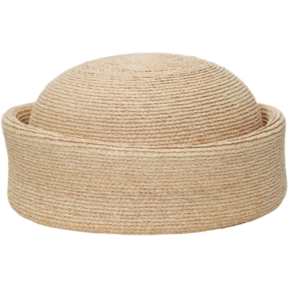Womens Straw Pillbox Hat, Vintage Artist Hat French Beret Cap Summer Sun Hat Painter Hat Church Tea Party Hat for Women