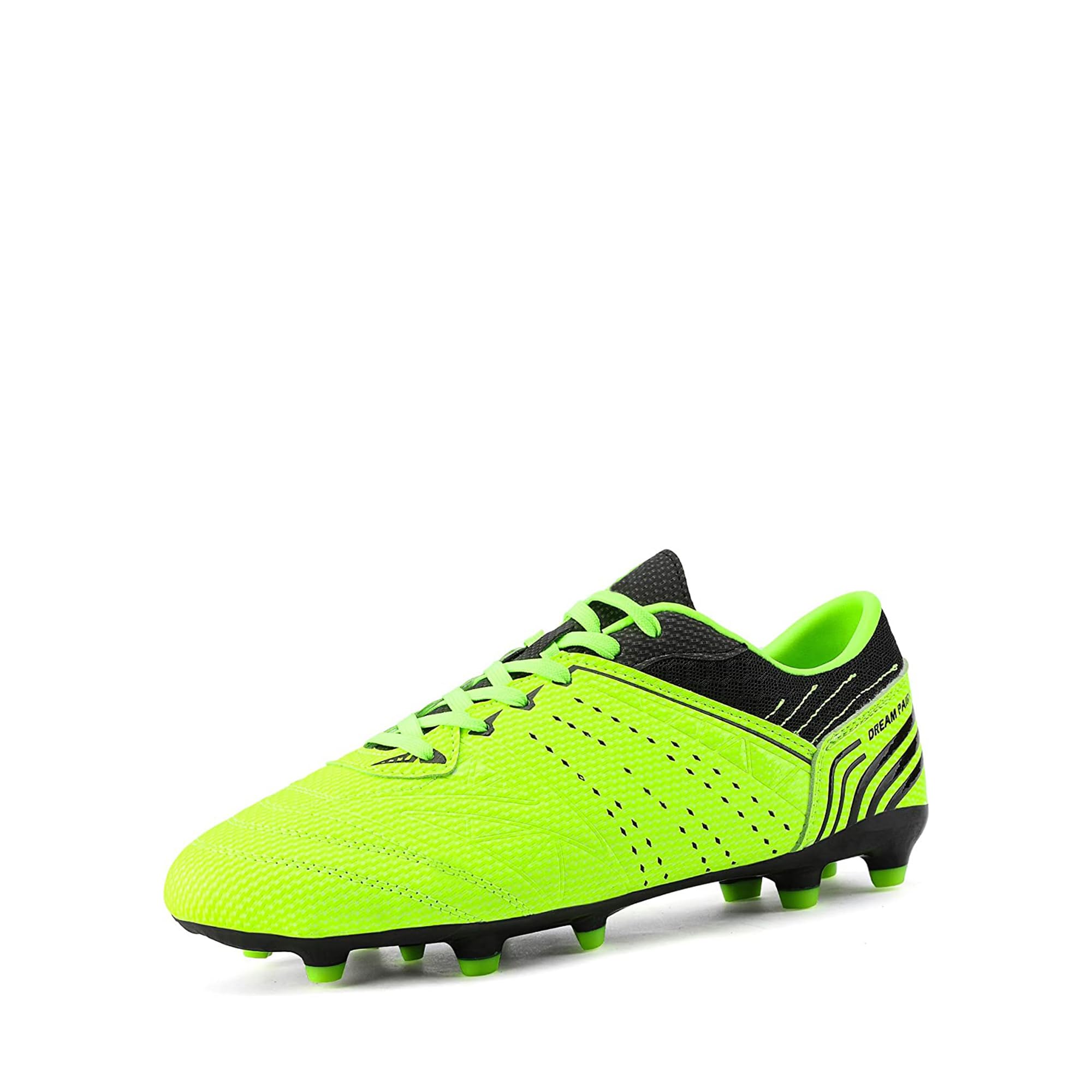 DREAM PAIRSMens Sport Flexible Athletic Lace Up Light Weight Outdoor Cleats Football Soccer Shoes