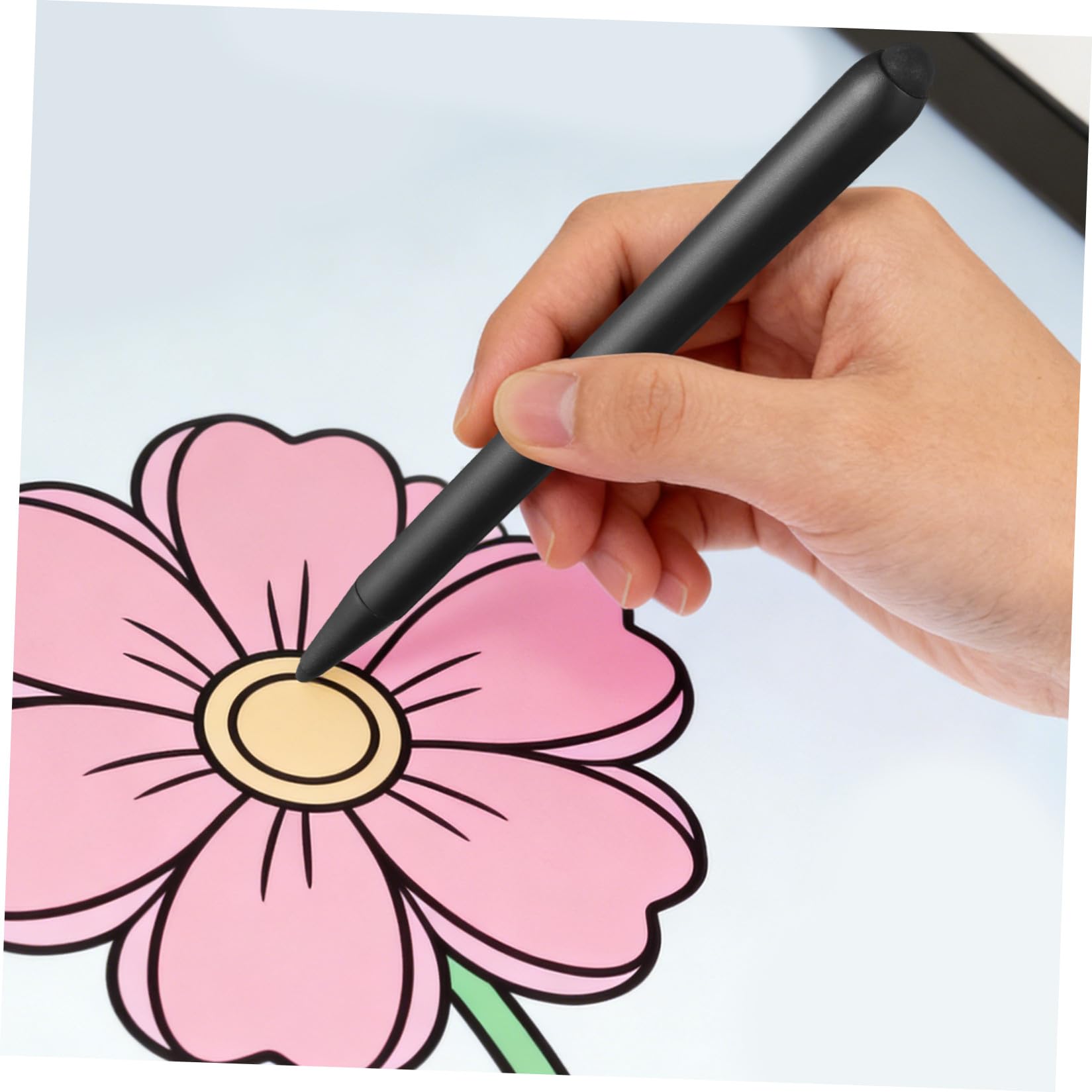 2 Piezas Lápiz Óptico para Pantalla de Enseñanza Dual de Abs Negro