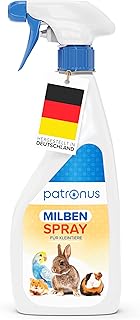 Milbenspray Meerschweinchen, Kaninchen & Kleintiere wie Hamster oder Wellensittich 500ml - Effektiver Schutz vor Milben und Parasiten, Anti Milben-Spray speziell für Kleintiere & Vögel product image