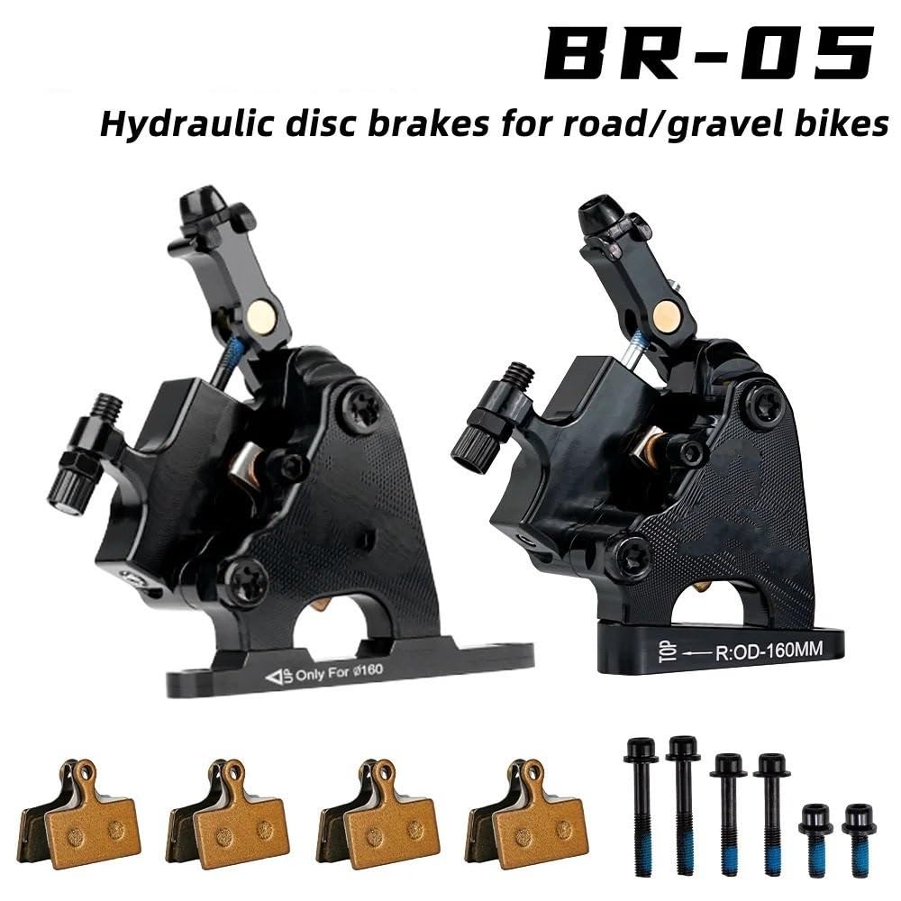 Hydrauliczny hamulec tarczowy z klockami Hamulec wirnika Płaski zacisk rowerowy CNC Mechaniczny do roweru szosowego szutrowego Bęben HamulACcowy Rowerowy
