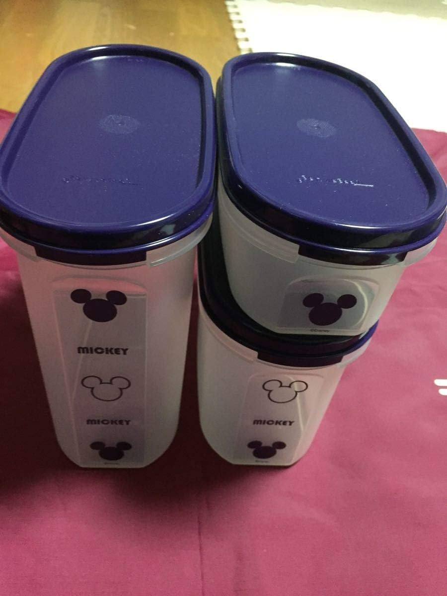 Amazon タッパーウェア ディズニーミッキー柄 楕円 3個セット アニメ 萌えグッズ 通販