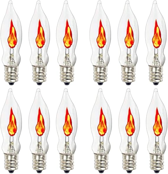Flicker Flame Light Bulbs, Flickering Light Bulbs Replacement, Crystal