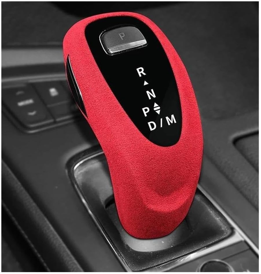 ​​Shift Handle for Cadillac XT4 XT5 XT6 CT5 CT6 2016-2025 Gear Lever Stick Shift Knob Cover Shell Interior Suede Car Trim Accessories(Black)