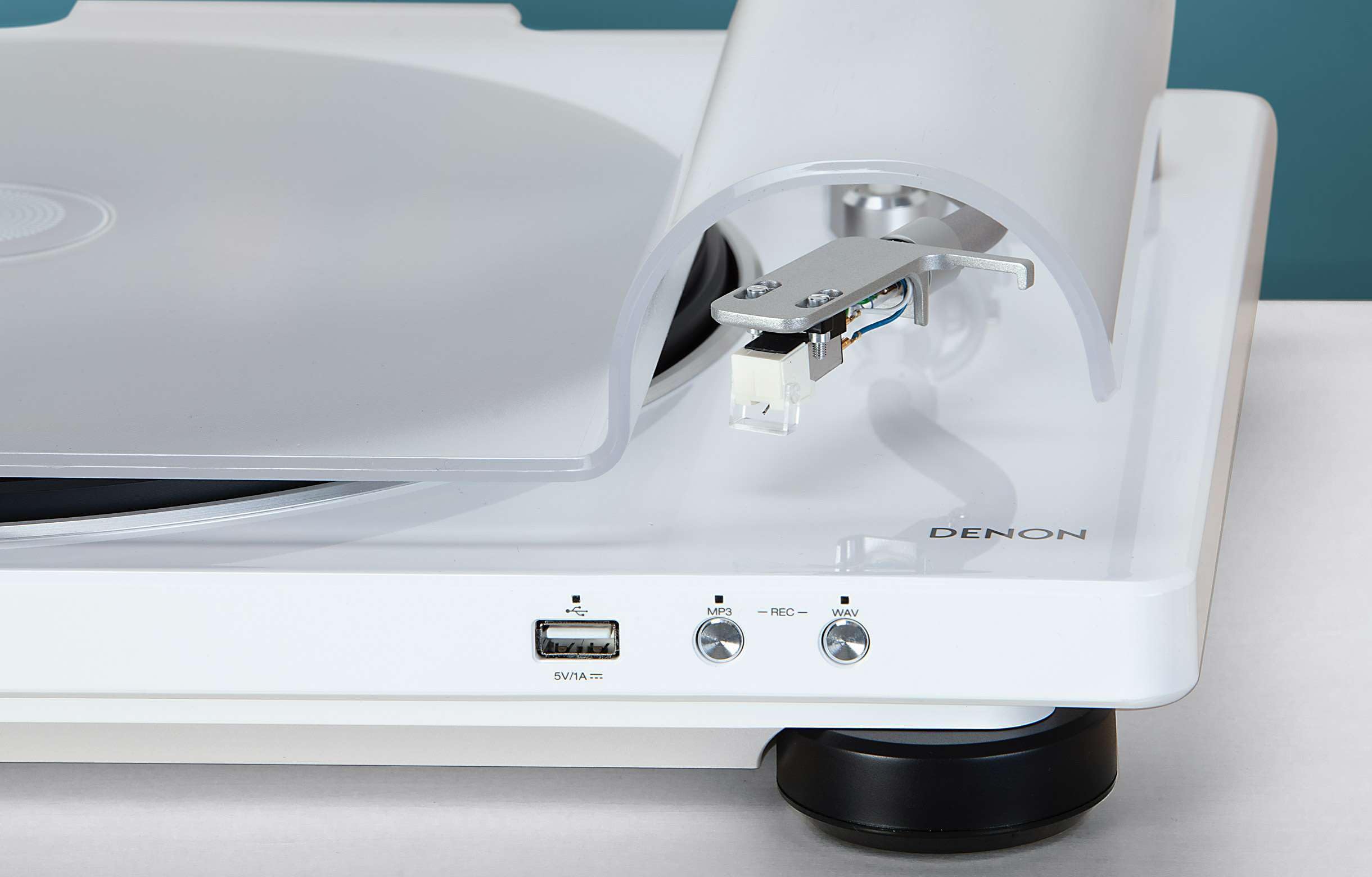 DENON DP-450USB Giradischi, Bianco