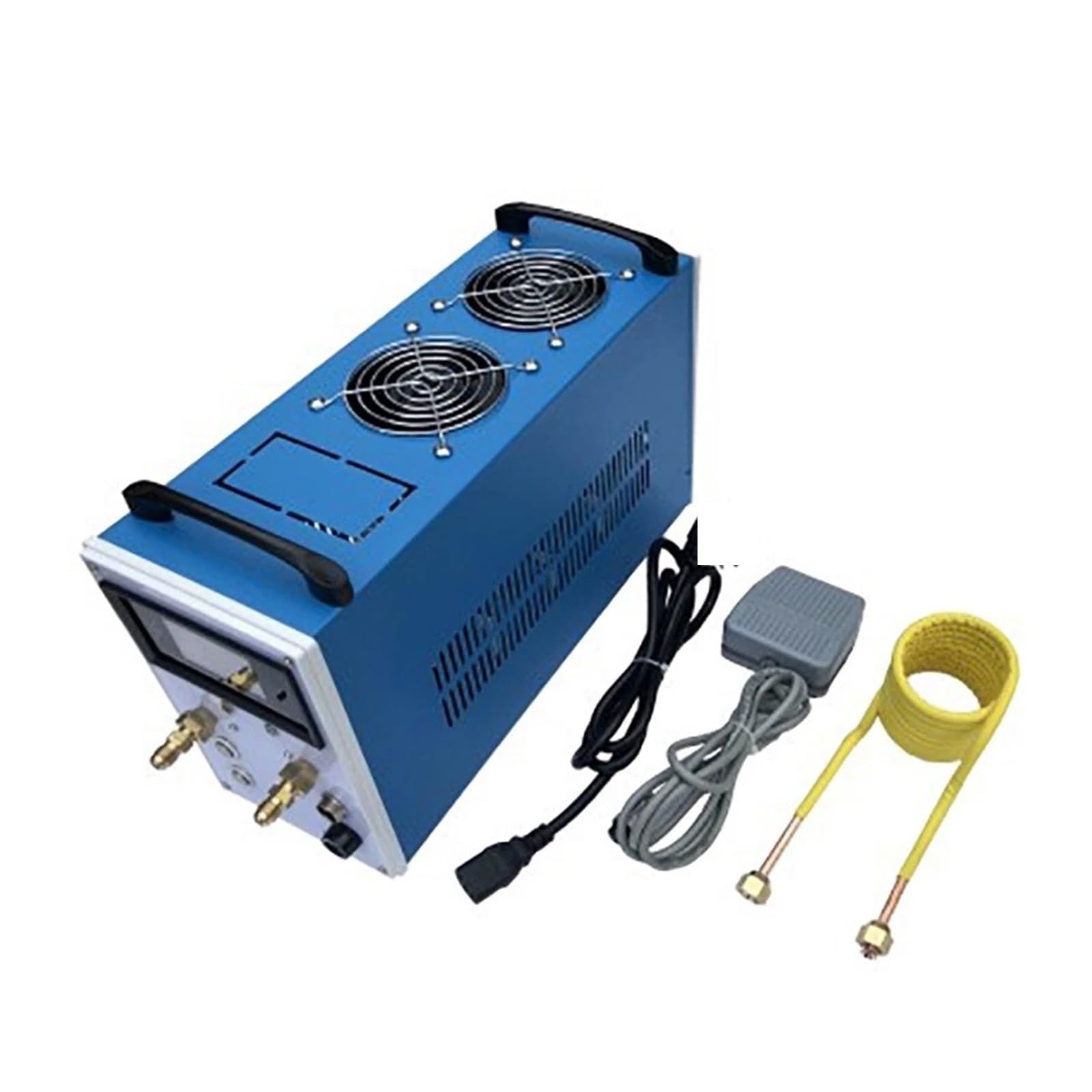 Calentador por Inducción, Calentador de inducción ZVS 2800W, máquina calentamiento por, horno fundición for Metal, soldadura alta frecuencia, equipo enfriamiento(2800w with crucible)