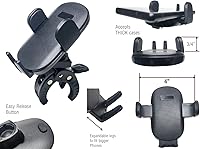 Vista 8 de Phone mount for Mercedes GLE GLC GLS EASY release holder CLAMP ON design for center console Magnetic, for iphone, for android, wireless