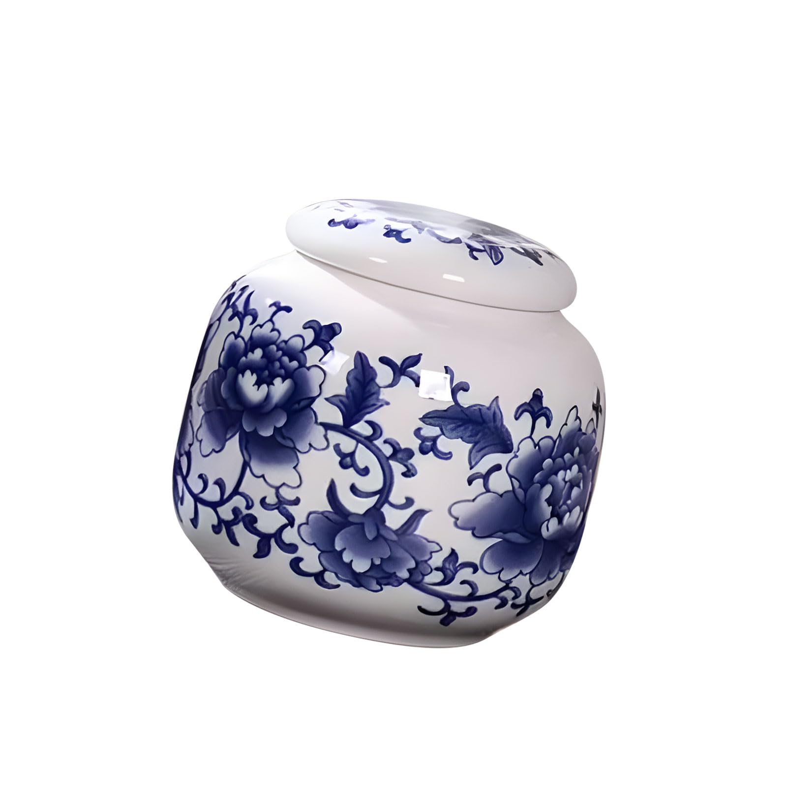 Jazuaiao Delicate Ceramic Cremation Container Artistic Cenotaph Jar Compact Size Space Saving Ideal for Debris Storage Display Compact Cremation Container