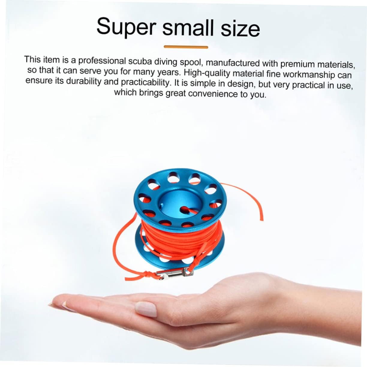 1 Set Underwater Diving Anti-Winder Spool Buoy Snap Hook Diving Reel Spool for Divers