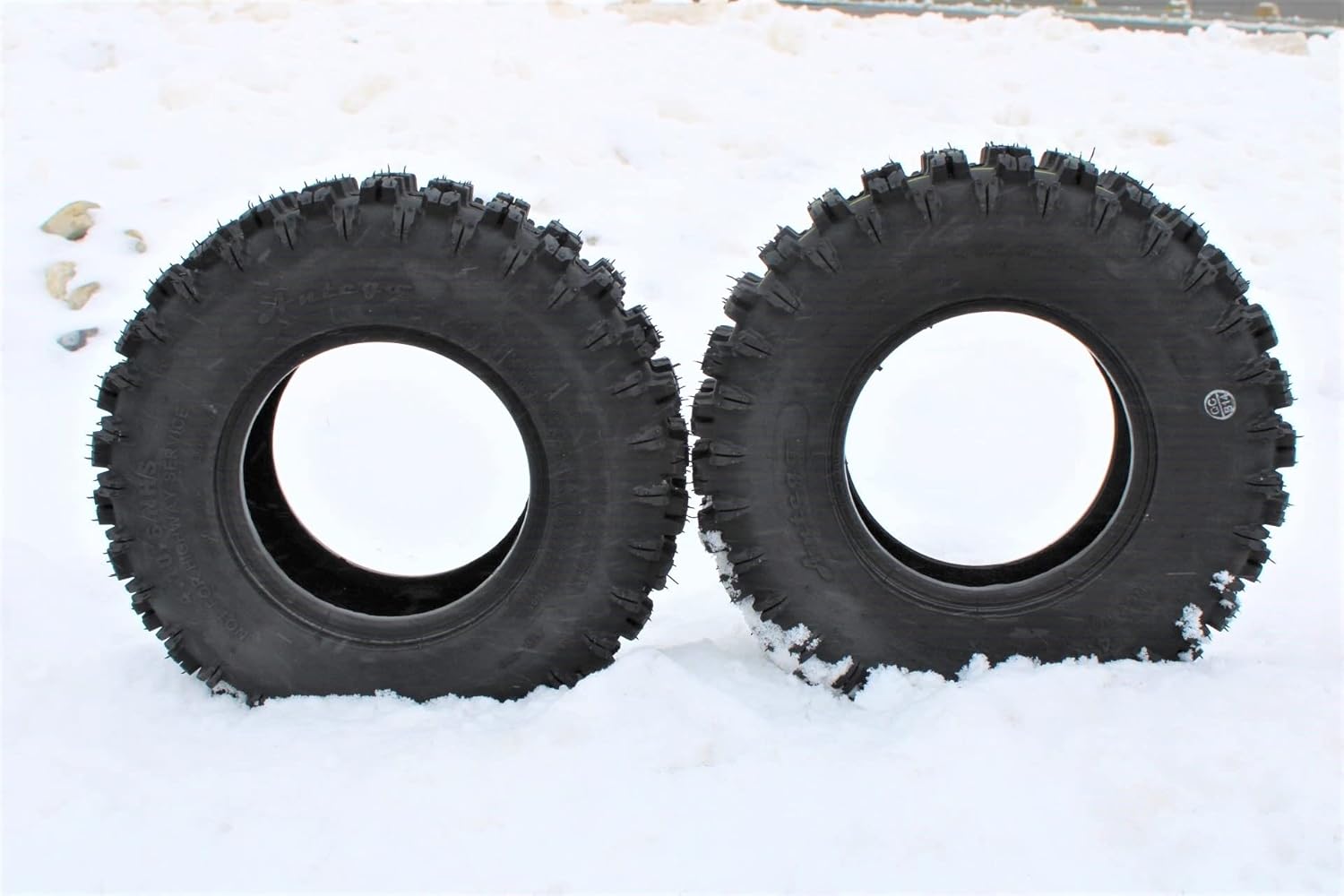 Antego Tire & Wheel Set of Two 13/4.106 NonDirectional 2 Ply Snowblower Tires