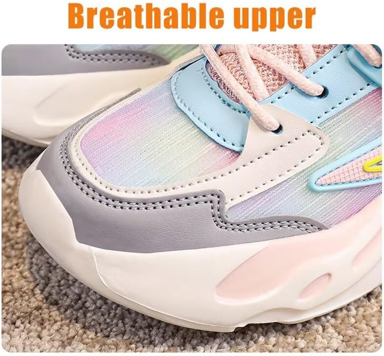 Kids Girl Lightweight Fashion Sport Shoes for Outdoor Street Running Walking Cycling