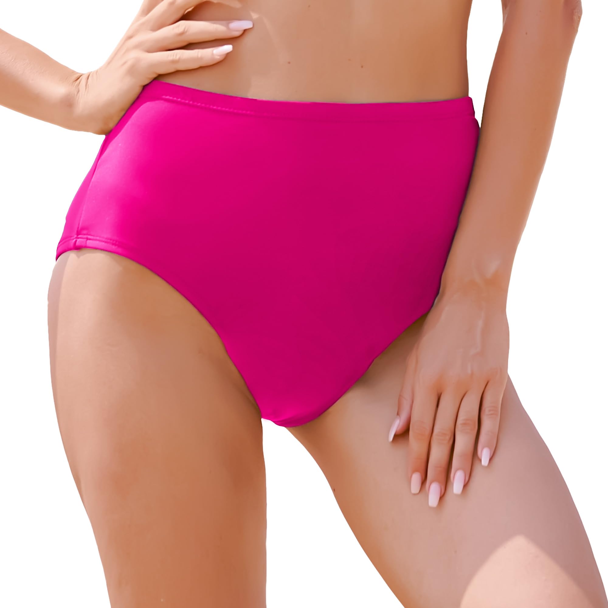 Period Swimwear-Menstrual Swimsuit Bikini Bottoms-High Waisted Leakproof Swim Bottoms for Teens Girls and Women.